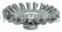 Weiler 13401 Knot Wire Bevel Brush 4" .014" Steel Fill M10x1.25 Nut