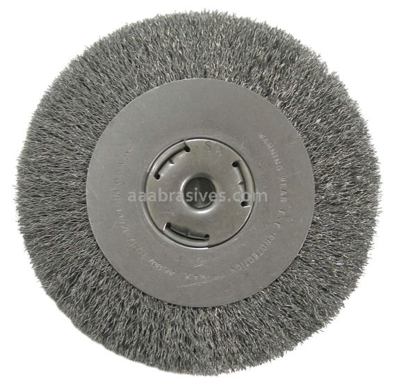 Weiler 36006 - 8" .014, Wide Face, 5/8" A.H., Retail Pack, Vortec Pro Crimped Wire Wheel, Wide Face - 012382360061