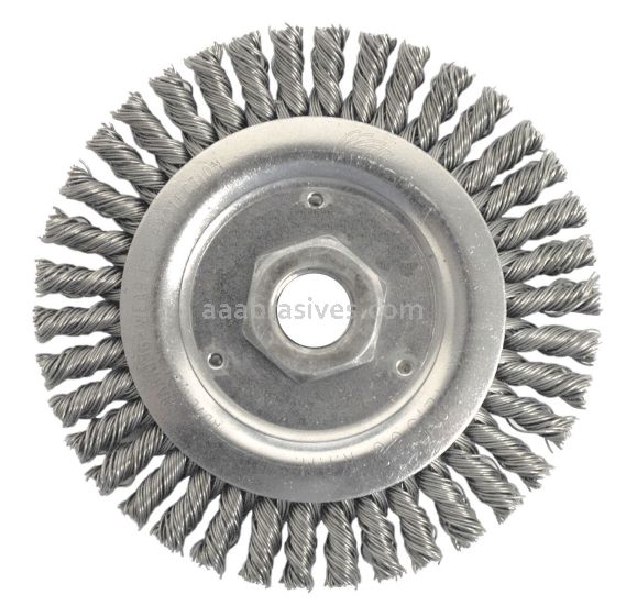 Weiler 13233 - 4-1/2" .020, M14 x 2.0 A.H. Stringer Bead Wire Wheel - 012382132330