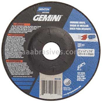 Norton Abrasives 66252842172 5 x 1/4 x 7/8 Norton Gemini 2 pk Type 27 Depressed Center Wheels