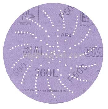 3M&trade; 7100010263 3” P1000 Grit 360L Hookit&trade; Clean Sanding Disc
