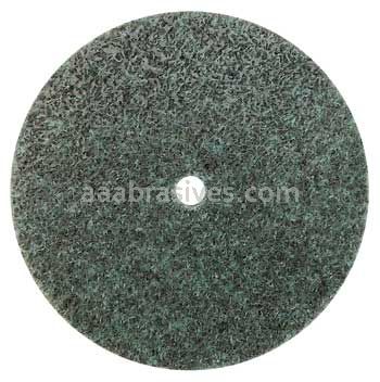 Weiler 55546 3" x 1/8" Non-Woven Unitized Wheel Series 8 AO - Coarse 1/4" Arbor Hole