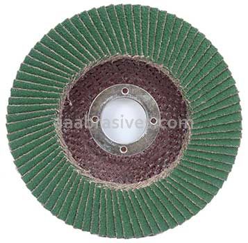 4-1/2 x 7/8 40 Grit Merit Premium Zirconia Plus Type 29 R801 Powerflex Flap Discs