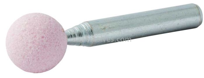 Norton 69078645338 B121 1/2" Ball Pink 86A A/O Vitrified Bond Mounted Point