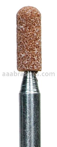 Norton A24 1/4 x 3/4 Gemini 38A M/J6 1/4 x 1-1/2 Vitrified Bond Mounted Points - A Shapes