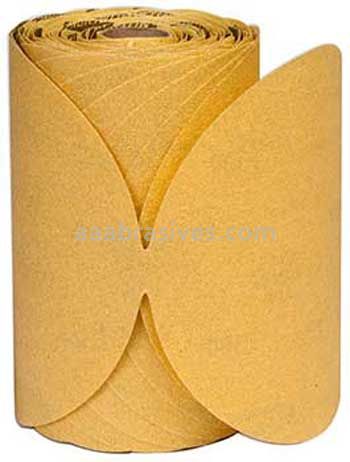 Norton 6 P120 Norton No-Fil Adalox Gold Reserve A296 Paper PSA Disc Rolls
