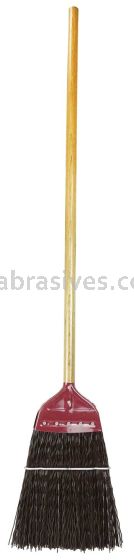 Weiler 70325 Metal Cap Upright Broom Brown Poly Fill 55" Overall Length