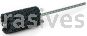 Weiler 34193 CrossFlex Standard Duty Bore Brush 1 Diameter 320 SC Grit