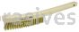 Weiler 44118 Plater's Brush Brass Fill 3 X 19 Rows Curved Handle