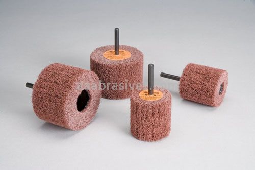 Standard Abrasives Buff and Blend GP Mounted Flap Brush 875505 1-1/2" x 2" x 1/4" A MED