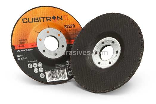 3M&trade; 7100019243 Cubitron&trade; II 4 1/2 x 1/8 x 7/8 82279 T27 Cut and Grind Wheel
