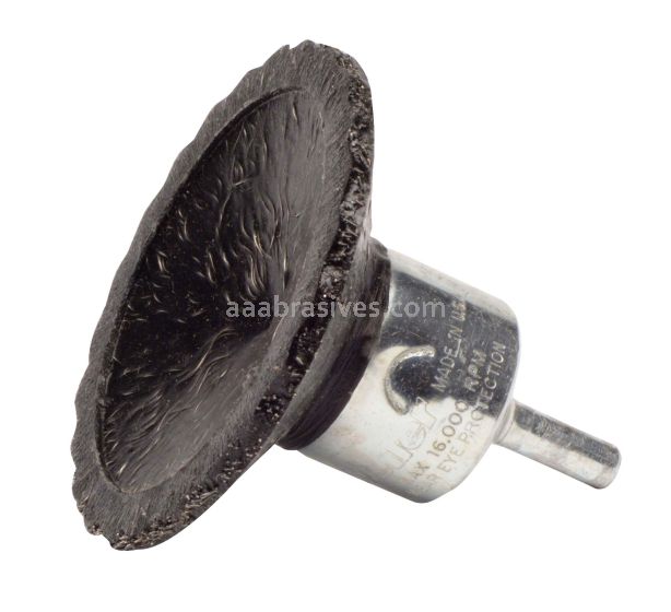Weiler 35297 - 2-3/4" .0104, Encapsulated Flared End Brush - 012382352974
