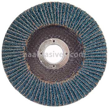 5 x 7/8 60 Grit Merit Metal Type 27 Zirc Powerflex Flap Discs