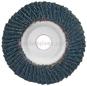 4-1/2 x 7/8 36 Grit Merit Type 29 Zirc Powerflex Flap Discs