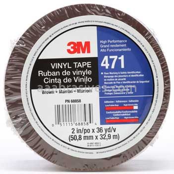 3M™ 7010312450 Vinyl Tape 471 Brown 2" x 36 yards