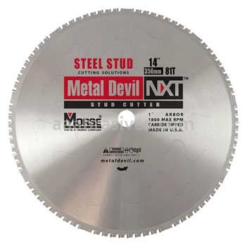 Morse Metal Devil NXT&reg; Steel Studs 14" 81 Teeth Circular Saw Blades