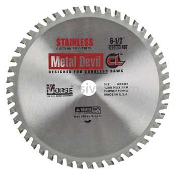 Morse Metal Devil NXT® Stainless 6-1/2" 48 Teeth Circular Saw Blades CL