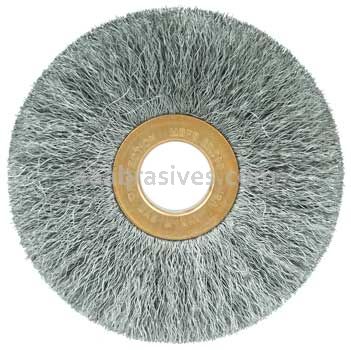 Weiler 15637 3" Small Diameter Crimped Wire Wheel .006" Steel Fill 5/8" Arbor Hole