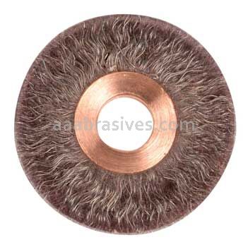 Weiler 35240 2" Polyflex Encapsulated Small Diameter Crimped Wire Wheel .0104" Steel Fill 1/2" Arbor Hole