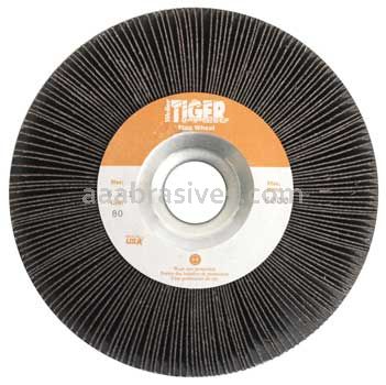 Weiler 53287 6" x 1" Tiger Coated Abrasive Flap Wheel 1" Arbor Hole 80 AO