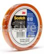Scotch&trade; Light Duty Packaging Tape 610 Clear Heat Resistant 3/4 in x 72 yd 3M 7000001556