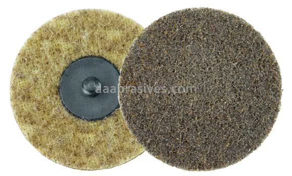 Weiler 51535 3" Non-Woven Surface Conditioning Disc Plastic Button Style AO - Coarse
