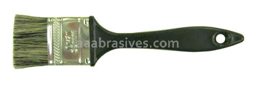 Weiler 40012 - 1-1/2" Detail Brush, Grey Bristle, 5/8" B.L., Plastic Handle - 012382400125
