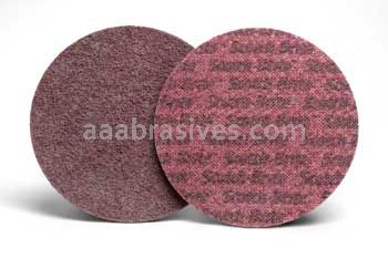 3M&trade; 7000046131 4-1/2 x 7/8 5 A/O FIN Scotch-Brite&trade; Cut and Polish Unitized Disc