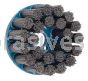 Weiler 85816 4" Nylox Disc Brush Crimped Filament .040/120 SC Fill 7/8" Arbor Hole