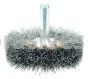 Weiler 17609 2" Narrow Face Stem-Mounted Crimped Wire Wheel .006" Steel Fill 1/4" Stem