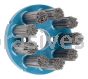 Weiler 85788 3" Nylox Disc Brush Rectangular Filament 80 SC Fill Grit 7/8" Arbor Hole
