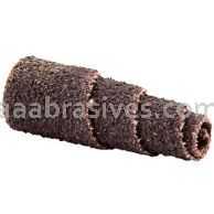 3/8 x 1 x 1/8 80 Grit Merit A/O Full-Tapered Spiral Rolls