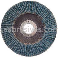 4-1/2 x 7/8 40 Grit Merit Type 27 High Density Zirc Powerflex Flap Discs