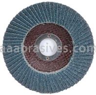 4-1/2 x 7/8 60 Grit Merit Type 27 Zirc Powerflex Flap Discs