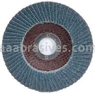 4-1/2 x 7/8 120 Grit Merit Type 27 Zirc Powerflex Flap Discs