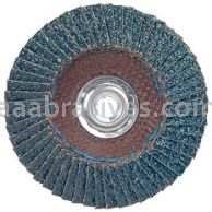 7 x 5/8-11 80 Grit Merit Type 29 Zirc Powerflex Flap Discs