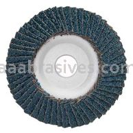 4-1/2 x 7/8 24 Grit Merit Type 29 Aluminum Plate Zirc Flap Discs