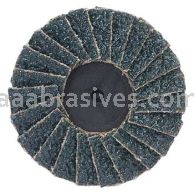 3" 120 Grit Merit Type 27 Mini Type 2 Zirc Flap Discs