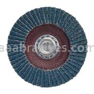 4-1/2 x 5/8-11 60  Grit Merit Type 27 High Density Zirc Powerflex Flap Discs