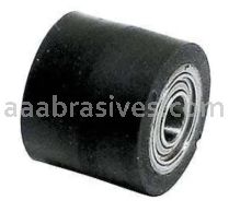 Dynabrade 15318 Contact Wheel 3/4" Dia. x 7/8" W x 3/8" I.D. Crown Face 70 Duro Rubber