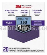 3M&trade; 7100149129 9 x 11 150 Grit Fine Pro Grade Precision&trade; Faster Sanding Sheets