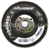Weiler 31352 - 4-1/2" 80Z 5/8"-11 A.H. Wolverine Abrasive Flap Disc Angled Phenolic Backing - 012382313524