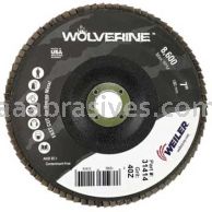 Weiler 31414 - 7" , 40Z, 7/8" A.H., Vortec Pro Abrasive Flap Disc, Flat, Phenolic Backing - 012382314149