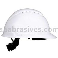 3M&trade; 7100239984 SecureFit&trade; Hard Hat H-701SFV-UV White Vented 4-Pt Pressure Diffusion Ratchet Suspension W/ Uvicator