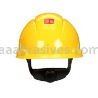 3M&trade; 7100239985 SecureFit&trade; Hard Hat H-702SFR-UV Yellow 4-Pt Pressure Diffusion Ratchet Suspension W/ Uvicator