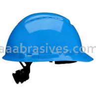 3M&trade; 7100239988 SecureFit&trade; Hard Hat H-703SFV-UV Blue Vented 4-Pt Pressure Diffusion Ratchet Suspension W/ UVicator