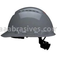 3M&trade; 7100239990 SecureFit&trade; Hard Hat H-708SFV-UV Grey Vented 4-Pt Pressure Diffusion Ratchet Suspension W/ UVicator