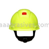 3M&trade; 7100239991 SecureFit&trade; Hard Hat H-709SFR-UV Hi-Vis Yellow 4-Pt Pressure Diffusion Ratchet Suspension W/ UVicator