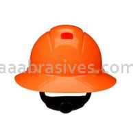 3M&trade; 7100239992 SecureFit&trade; Full Brim Hard Hat H-806SFR-UV Orange 4-Pt pressure Diffusion Ratchet Suspension W/ Uvicator