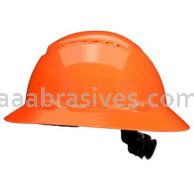 3M&trade; 7100239993 SecureFit&trade; Full Brim Hard Hat H-806SFV-UV Orange Vented 4-Pt Pressure Diffusion Ratchet Suspension W/ UVicator